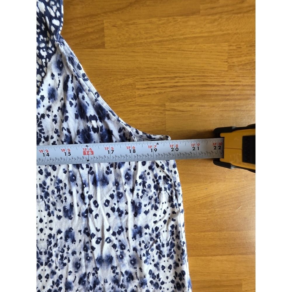 Simply Vera Women's Sleeveless Top Blue White Print Size Large - Picture 7 of 10